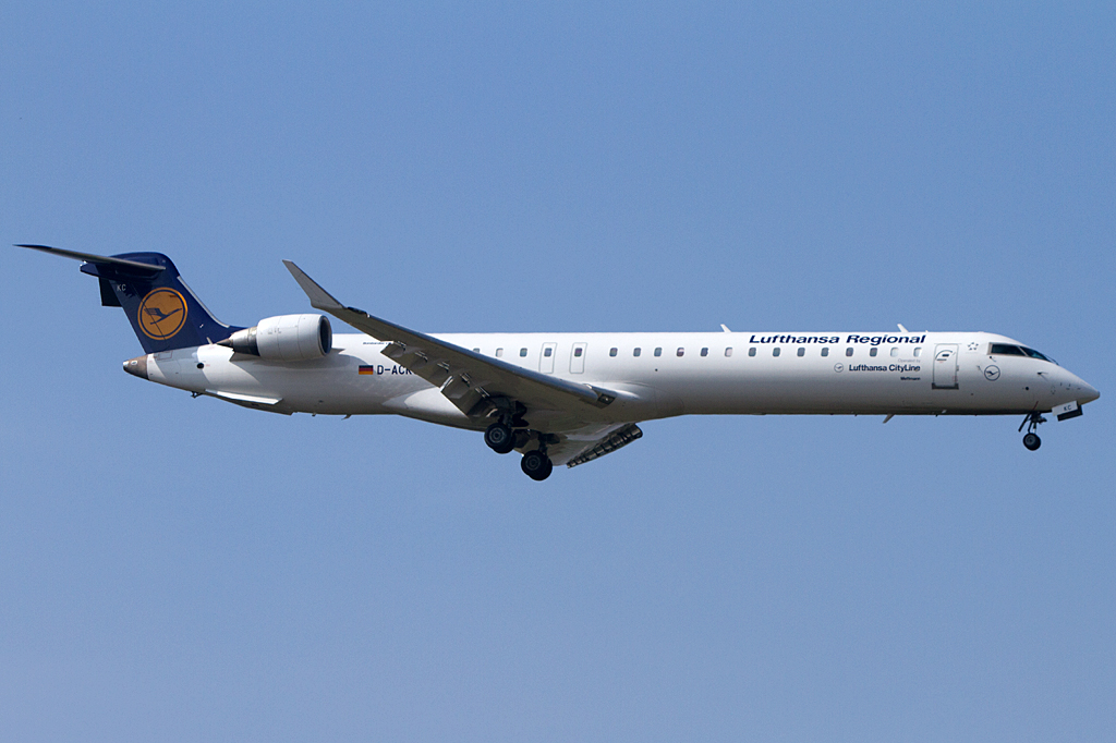Lufthansa - CityLine, D-ACKC, Bombardier, CRJ-900, 31.03.2012, LYS, Lyon, France 


