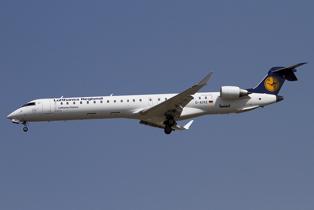 Lufthansa - CityLine, D-ACKE, Bombardier, CRJ-900, 06.09.2012, TLS, Toulouse, France 


