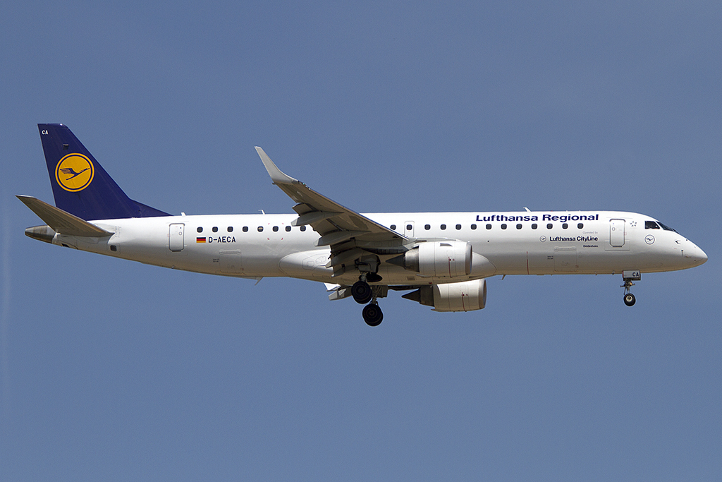 Lufthansa - CityLine, D-AECA, Embraer, ERJ-190, 26.05.2012, FRA, Frankfurt, Germany


