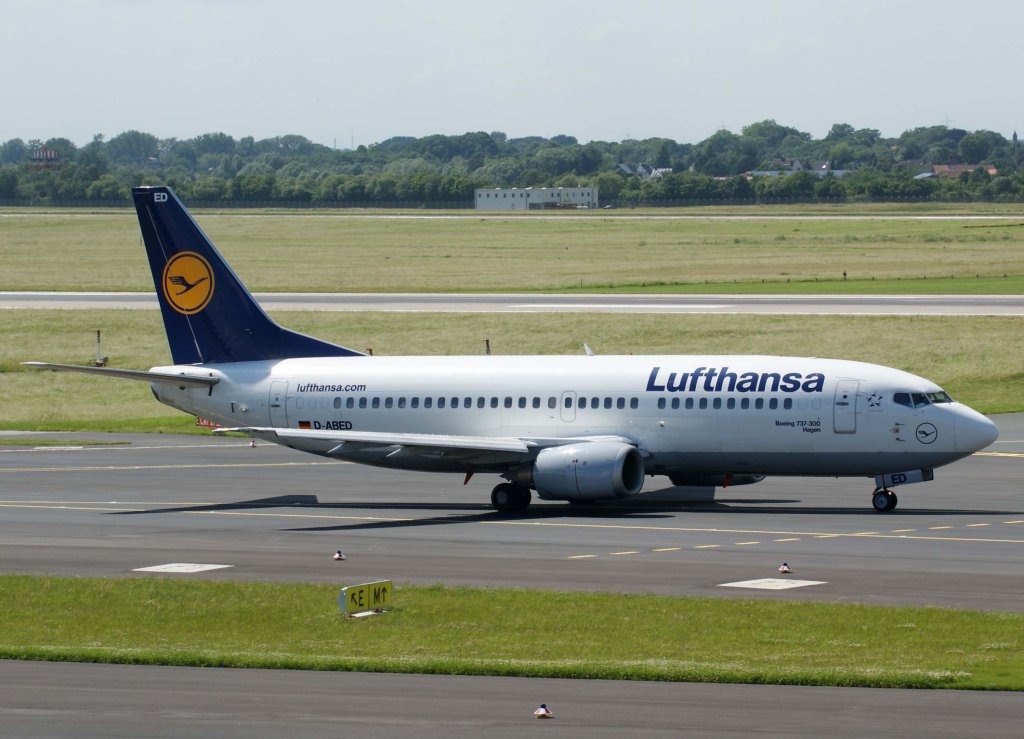 Lufthansa, D-ABED, Boeing 737-300 (Hagen)(lufthansa.com), 2010.06.11, DUS-EDDL, Dsseldorf, Germany
