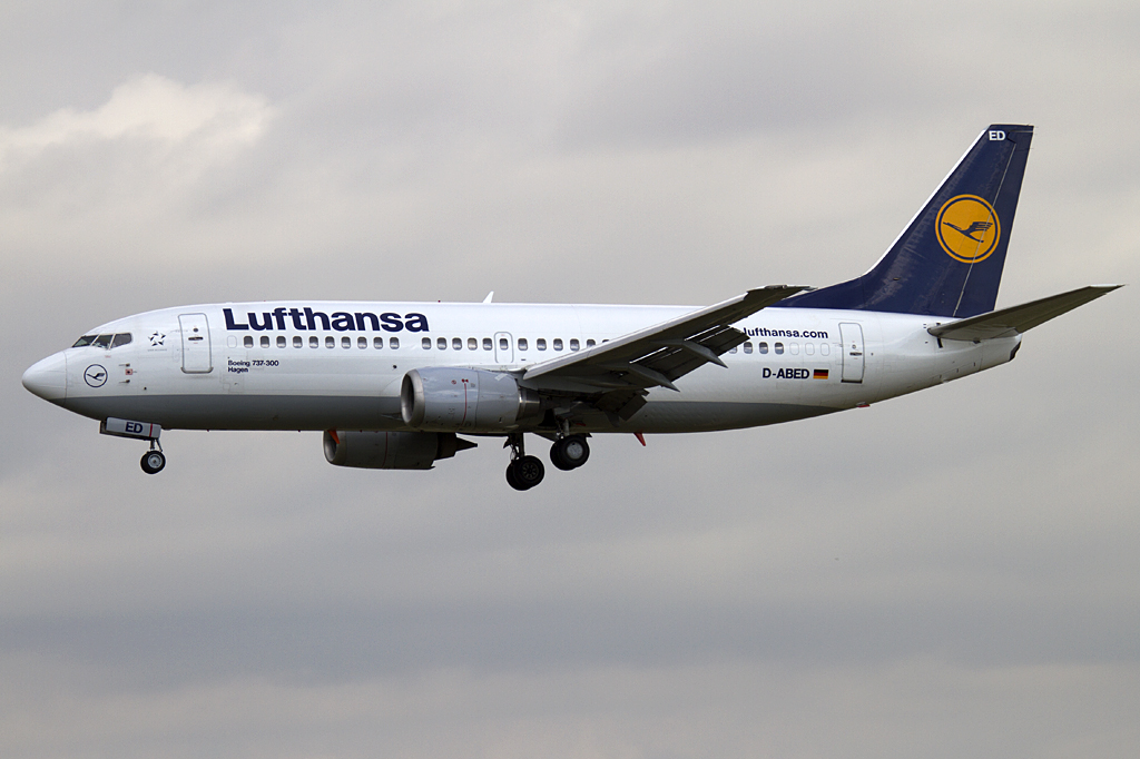 Lufthansa, D-ABED, Boeing, B737-330, 10.09.2010, BCN, Barcelona, Spain



