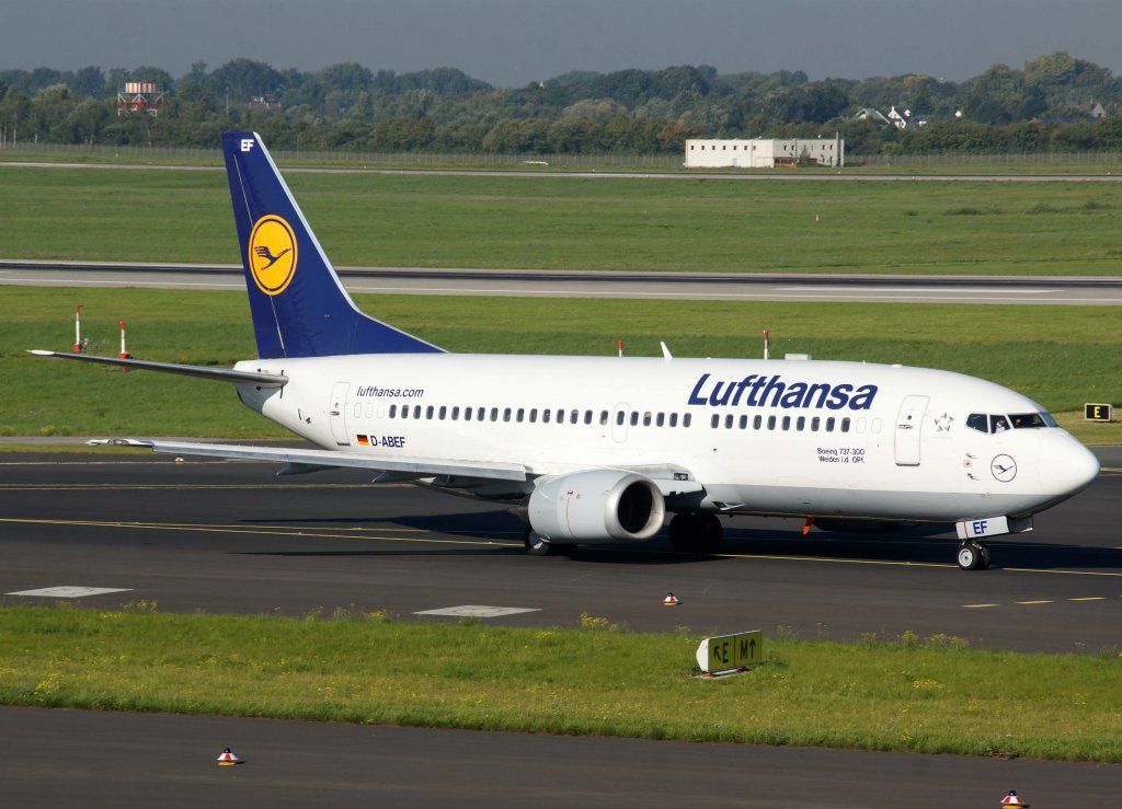 Lufthansa, D-ABEF, Boeing 737-300 (Weiden in der Oberpalz)(lufthansa.com), 2010.09.22, DUS-EDDL, Dsseldorf, Germany