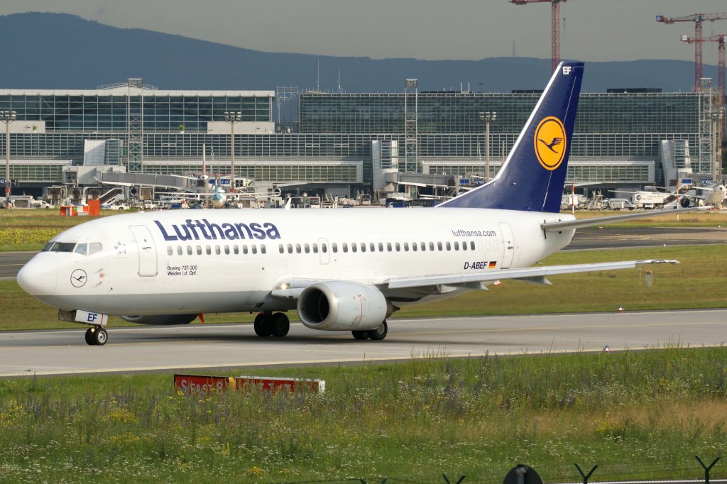 Lufthansa, D-ABEF  Weiden in der Oberpfalz , Boeing, 737-300, 01.07.2012, FRA-EDDF, Frankfurt, Germany