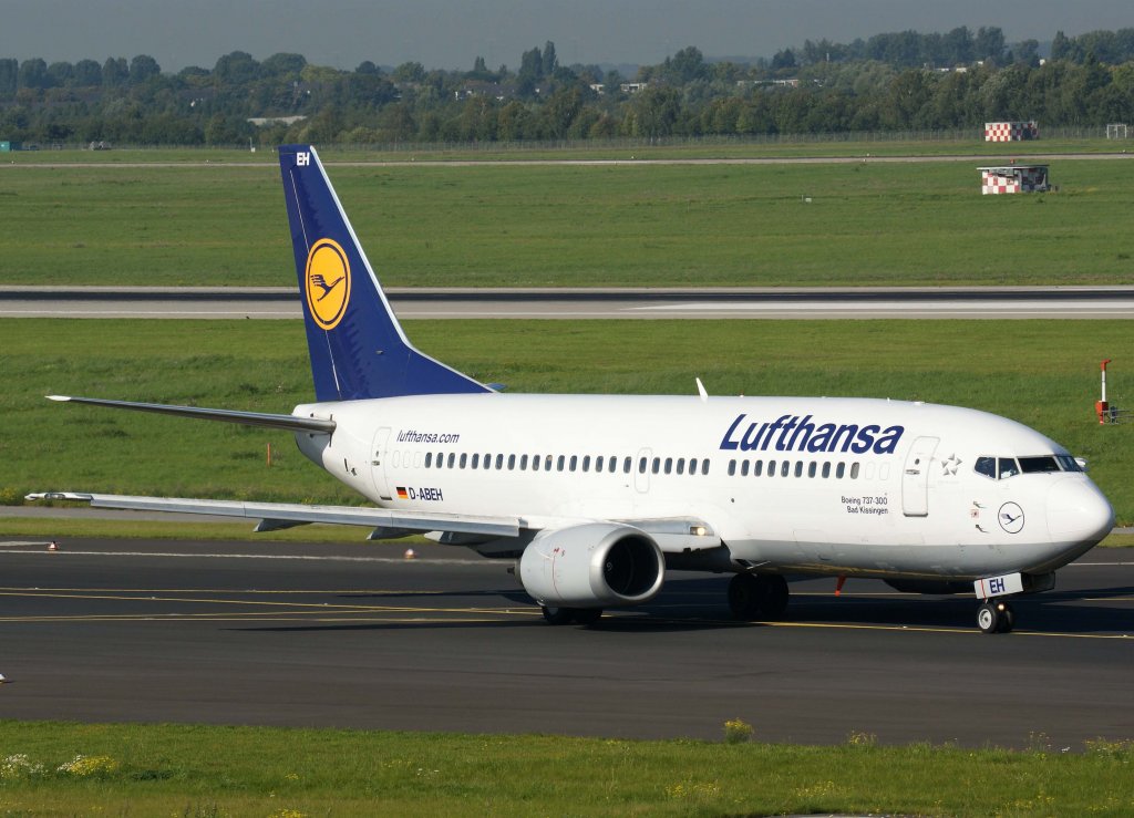Lufthansa, D-ABEH, Boeing 737-300 (Bad Kissingen)(lufthansa.com), 2010.09.22, DUS-EDDL, Dsseldorf, Germany

