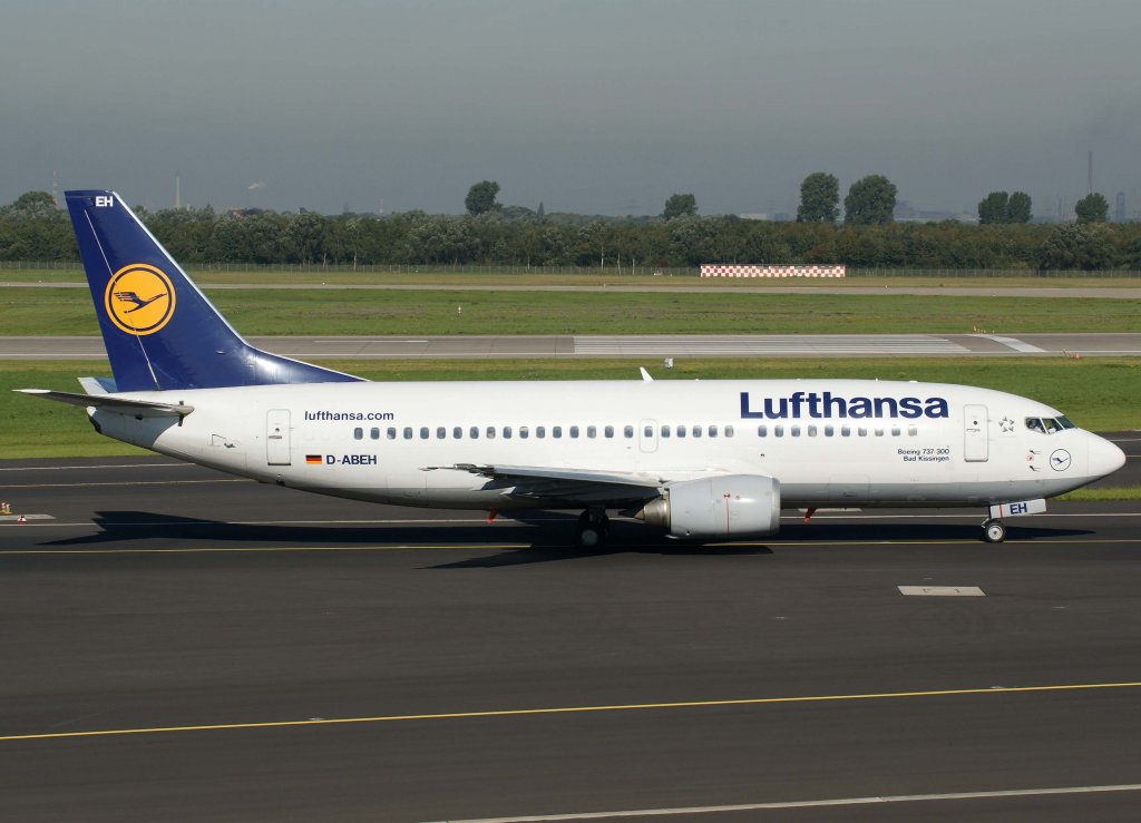 Lufthansa, D-ABEH, Boeing 737-300 (Bad Kissingen)(lufthansa.com), 2010.09.22, DUS-EDDL, Dsseldorf, Germany