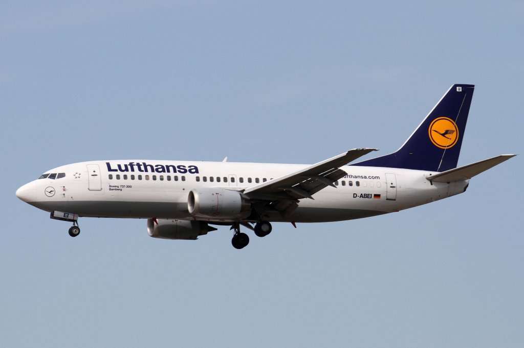 Lufthansa, D-ABEI  Bamberg , Boeing, 737-300, 10.09.2012, FRA-EDDF, Frankfurt, Germany