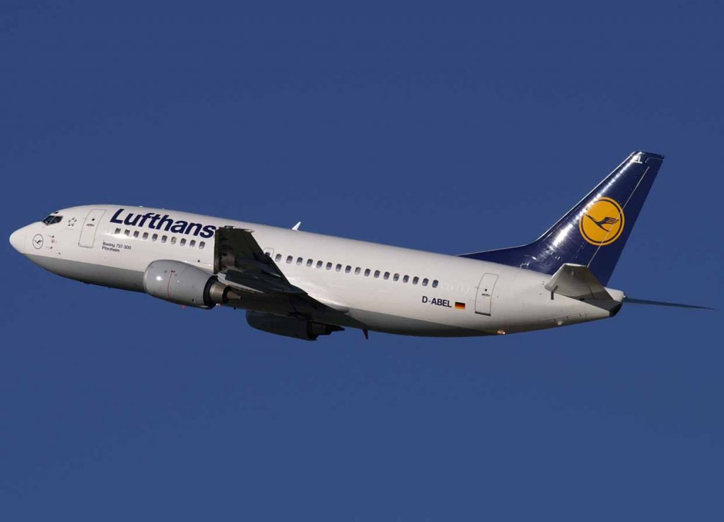 Lufthansa, D-ABEL, Boeing 737-300 (Pforzheim), 2008.02.09, DUS, Dsseldorf, Germany