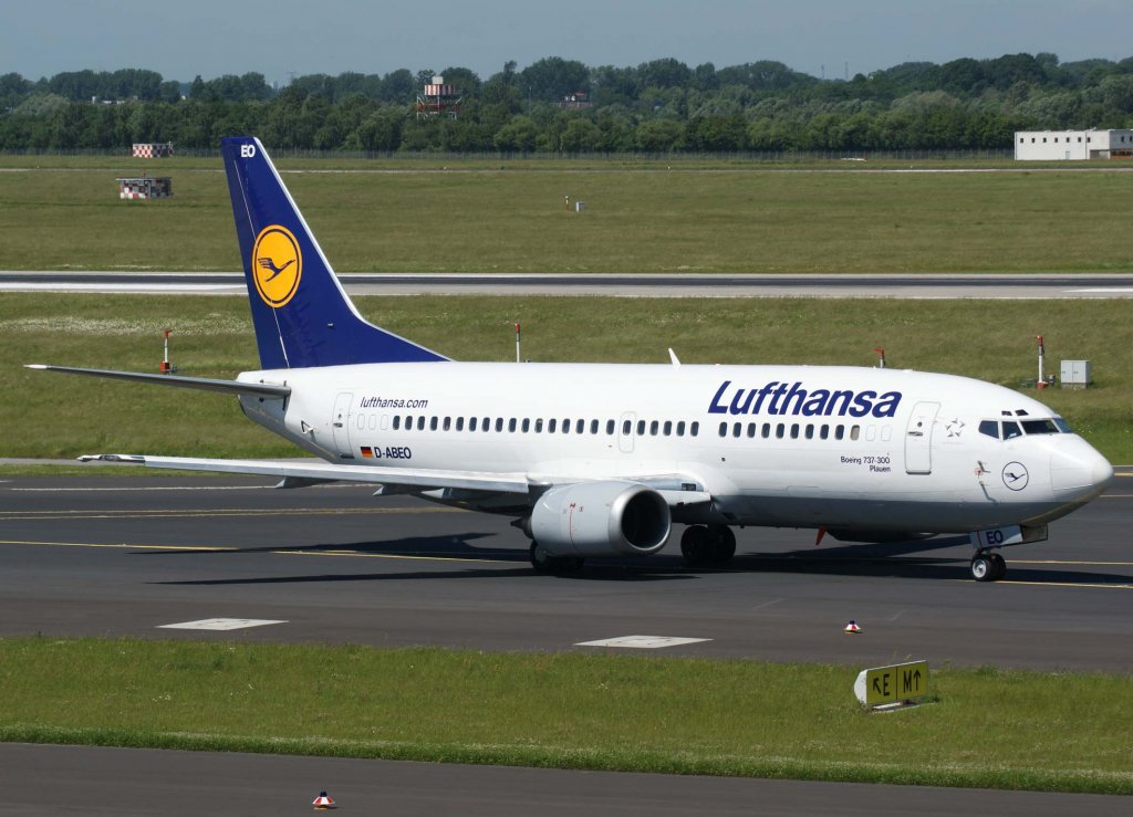 Lufthansa, D-ABEO, Boeing 737-300 (Plauen)(lufthansa.com), 2010.06.11, DUS-EDDL, Dsseldorf, Germany

