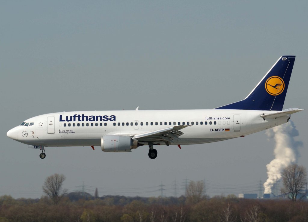 Lufthansa, D-ABEP, Boeing 737-300  Naumburg (Saale)  (lufthansa.com), 20.03.2011, DUS-EDDL, Dsseldorf, Germany 

