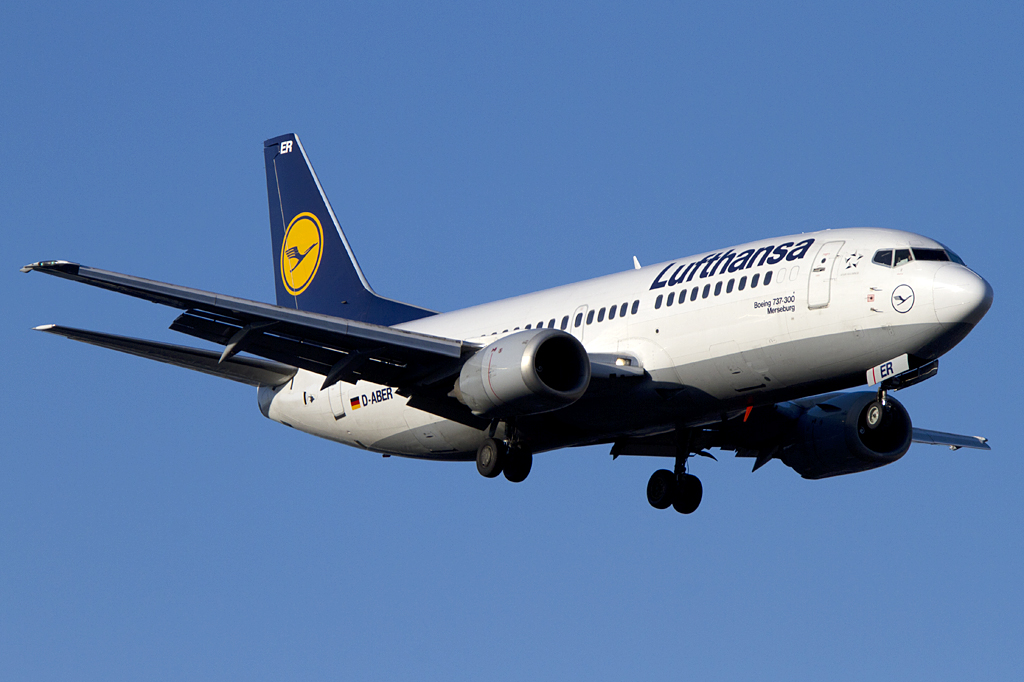 Lufthansa, D-ABER, Boeing, B737-330, 14.01.2012, GVA, Geneve, Switzerland 





