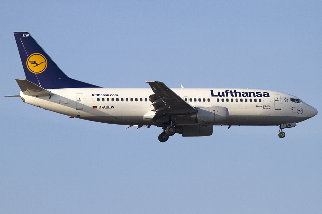 Lufthansa, D-ABEW, Boeing, B737-330, 16.02.2011, FRA, Frankfurt, Germany 




