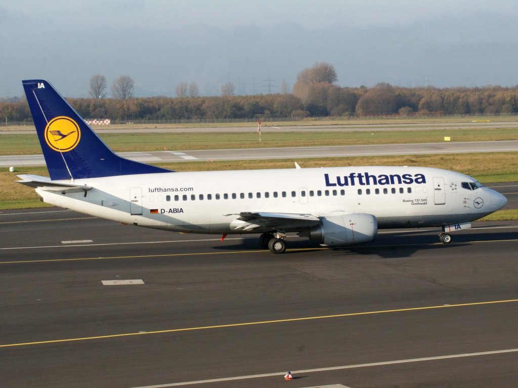 Lufthansa, D-ABIA  Greifswald , Boeing 737-500, 13.11.2011, DUS-EDDL, Dsseldorf, Germany 