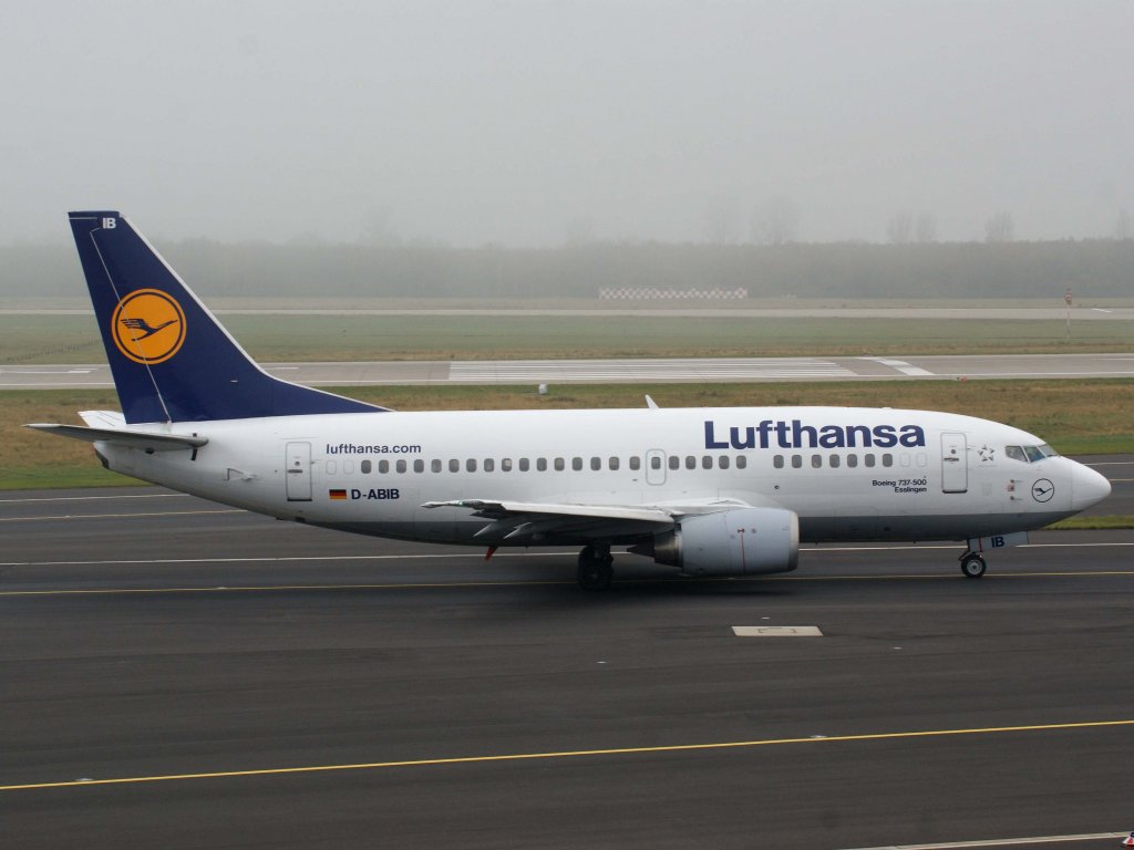 Lufthansa, D-ABIB  Esslingen , Boeing 737-500, 13.11.2011, DUS-EDDL, Dsseldorf, Gemany 