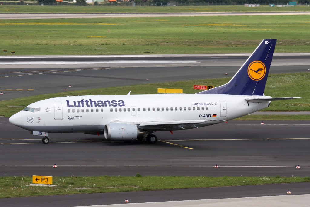 Lufthansa, D-ABID  Aachen , Boeing, 737-500, 11.08.2012, DUS-EDDL, Dsseldorf, Germany 



