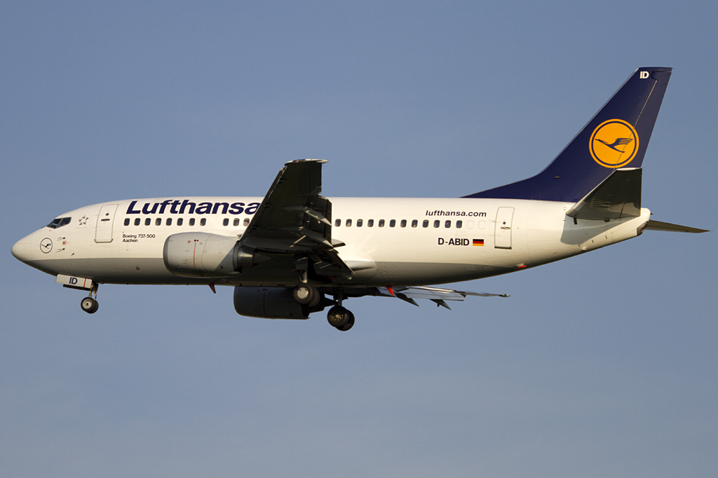 Lufthansa, D-ABID, Boeing, B737-530, 07.06.2011, DUS, Düsseldorf, Germany 





