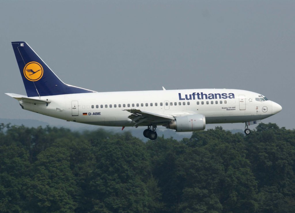 Lufthansa, D-ABIE, Boeing 737-500 (Hildesheim), 2009.08.14, CGN, Kln/Bonn, Germany