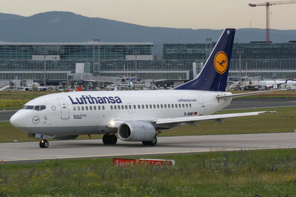Lufthansa, D-ABIE  Hildesheim , Boeing, 737-500, 01.07.2012, FRA-EDDF, Frankfurt, Germany