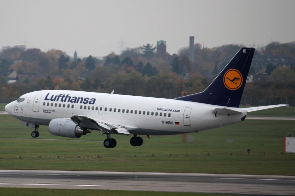 Lufthansa, D-ABIE  Hildesheim , Boeing, 737-500, 10.11.2012, DUS-EDDL, Dsseldorf, Germany 