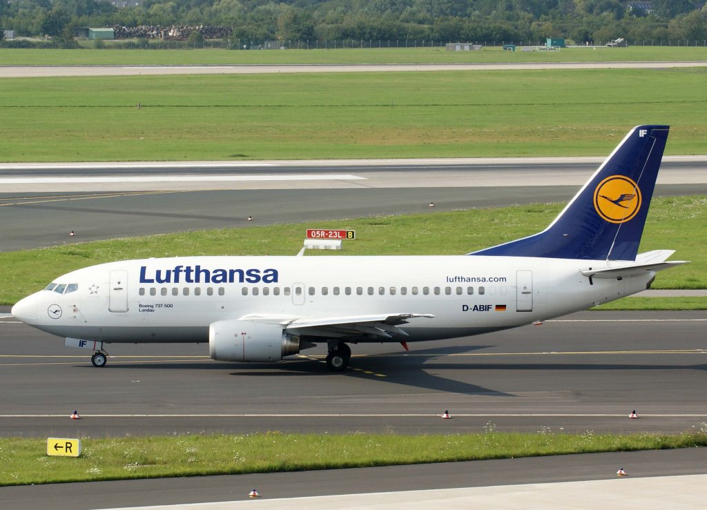 Lufthansa, D-ABIF  Landau , Boeing 737-500, 28.07.2011, DUS-EDDL, Dsseldorf, Germany 

