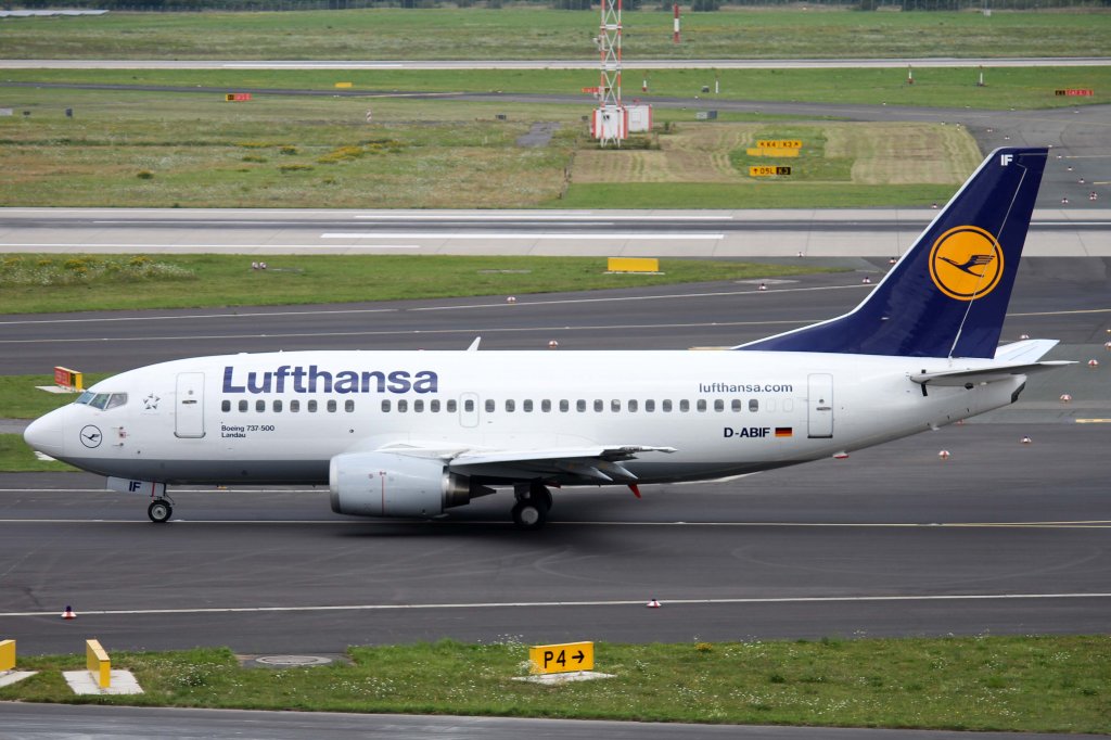 Lufthansa, D-ABIF  Landau , Boeing, 737-500, 11.08.2012, DUS-EDDL, Dsseldorf, Germany 
