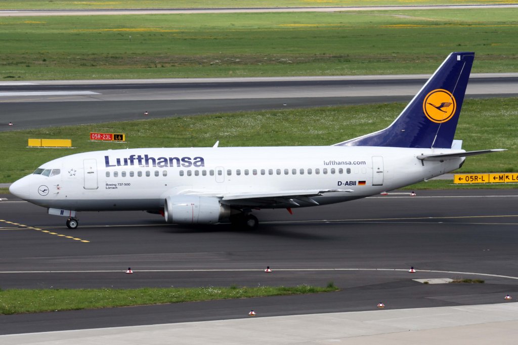 Lufthansa, D-ABII  Lrrach , Boeing, 737-500, 11.08.2012, DUS-EDDL, Dsseldorf, Germany 