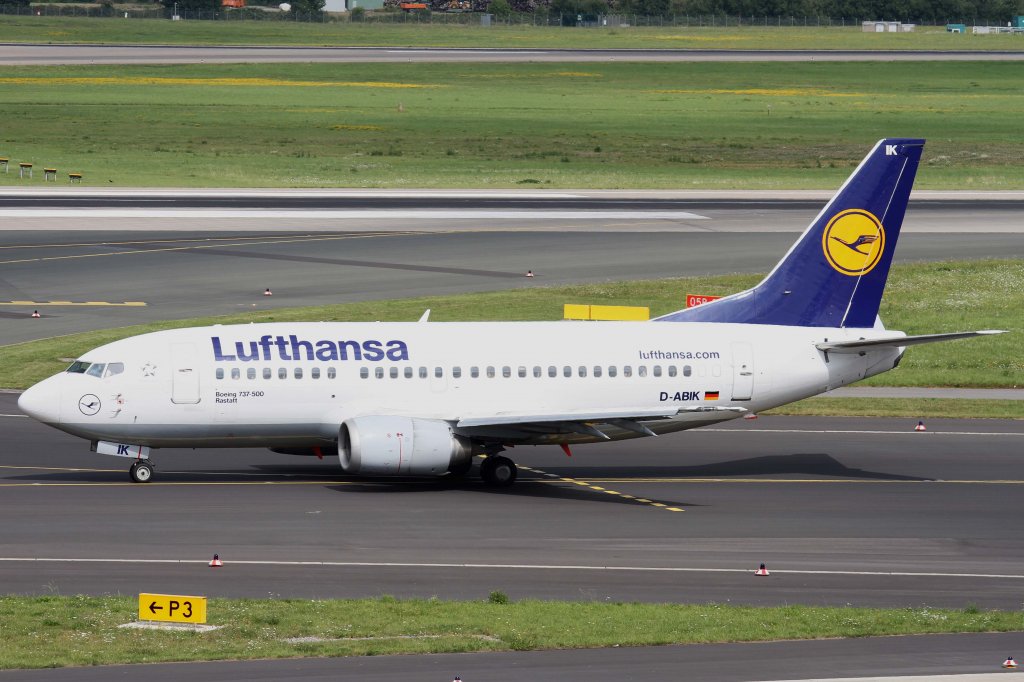 Lufthansa, D-ABIK  Rastatt , Boeing, 737-500, 11.08.2012, DUS-EDDL, Dsseldorf, Germany 