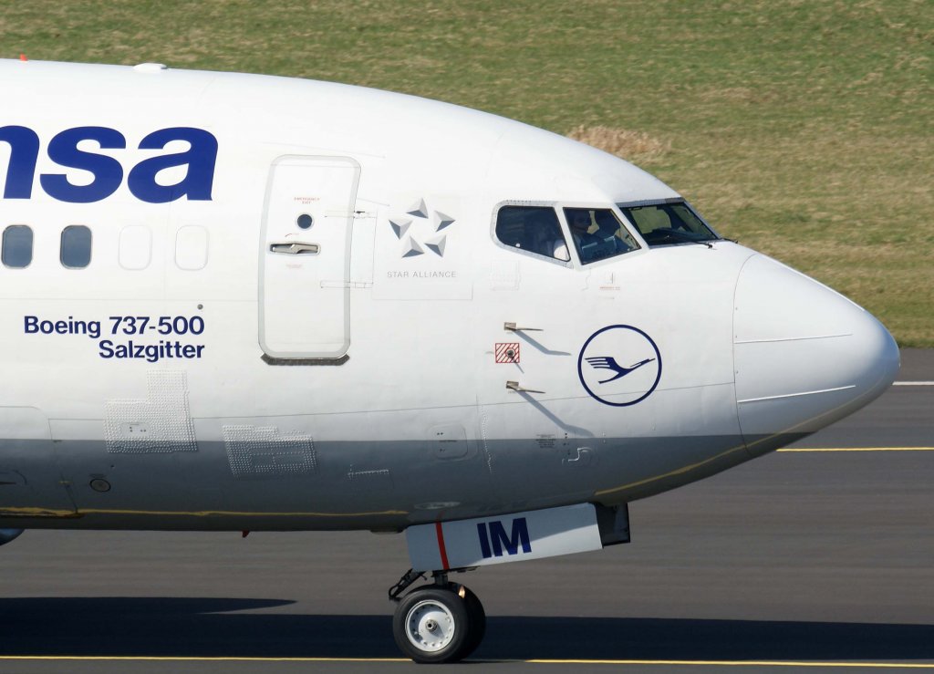 Lufthansa, D-ABIM, Boeing 737-500  Salzgitter  (Nase/Nose), 20.03.2011, DUS-EDDL, Dsseldorf, Germany

