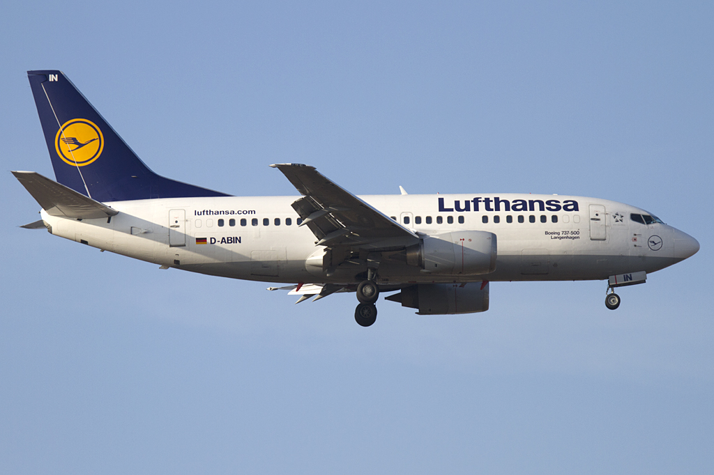 Lufthansa, D-ABIN, Boeing, B737-530, 16.02.2011, FRA, Frankfurt, Germany 





