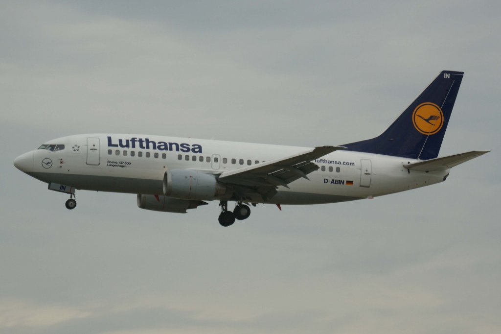 Lufthansa, D-ABIN  Langenhagen , Boeing, 737-500, 01.07.2012, FRA-EDDF, Frankfurt, Germany