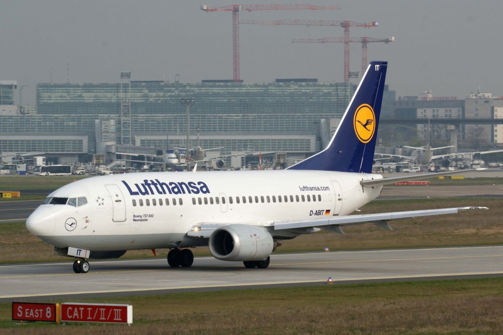 Lufthansa, D-ABIT  Neumnster , Boeing, 737-500, 13.04.2012, FRA-EDDF, Frankfurt, Germany 