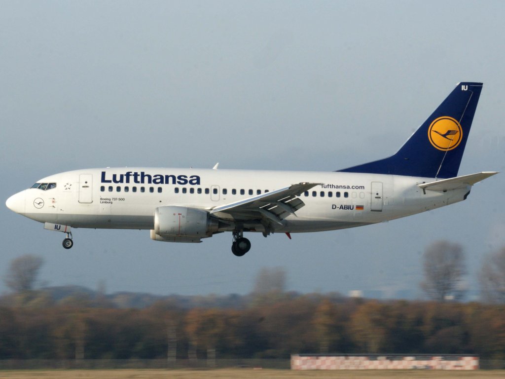 Lufthansa, D-ABIU  Limburg , Boeing 737-500, 13.11.2011, DUS-EDDL, Dsseldorf, Germany 

