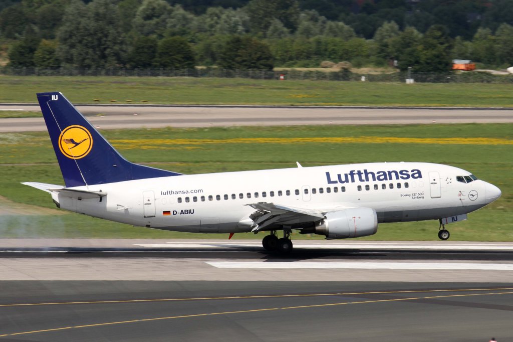 Lufthansa, D-ABIU  Limburg , Boeing, 737-500, 11.08.2012, DUS-EDDL, Dsseldorf, Germany 