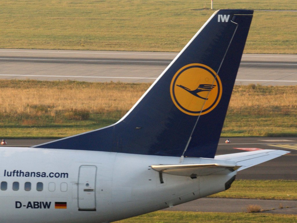 Lufthansa, D-ABIW  Bad Nauheim , Boeing 737-500 (Seitenleitwerk/Tail), 13.11.2011, DUS-EDDL, Dsseldorf, Germany 