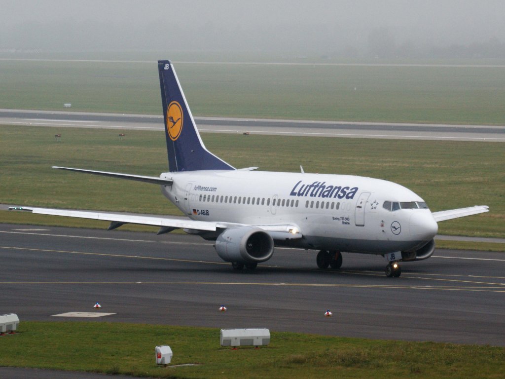 Lufthansa, D-ABJB  Rheine , Boeing 737-500, 13.11.2011, DUS-EDDL, Dsseldorf, Germany 