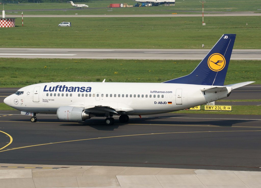 Lufthansa, D-ABJD, Boeing 737-500  Freising  (lufthans.com), 29.04.2011, DUS-EDDL, Dsseldorf, Germany 

