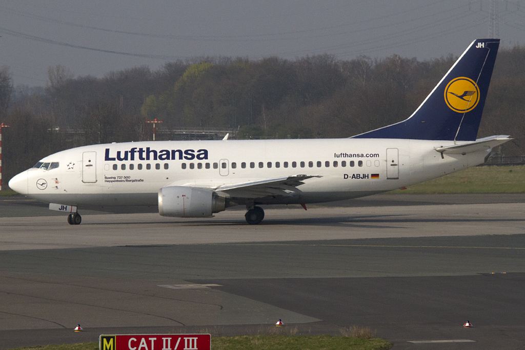 Lufthansa, D-ABJH, Boeing, B737-530, 29.03.2011, DUS, Düsseldorf, Germany 




