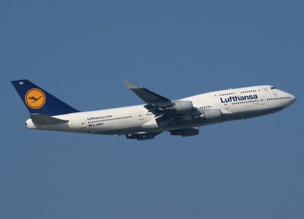 Lufthansa, D-ABVD, Boeing 747-400  Bochum  (Sticker-lufthansa.com), 2010.10.13, FRA-EDDF, Frankfurt, Germany
