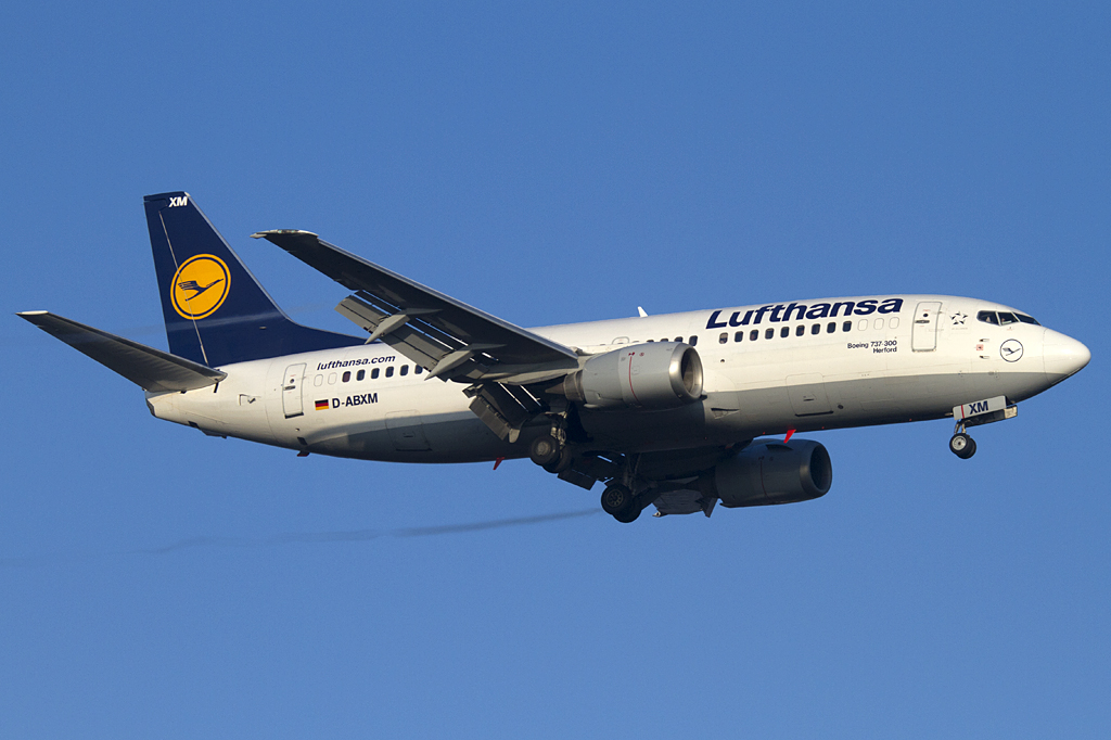 Lufthansa, D-ABXM, Boeing, B737-330, 17.02.2011, FRA, Frankfurt, Germany 




