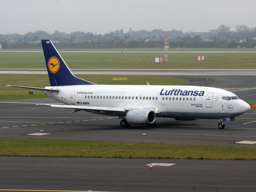 Lufthansa, D-ABXN  Bblingen , Boeing 737-300, 13.11.2011, DUS-EDDL, Dsseldorf, Germany 