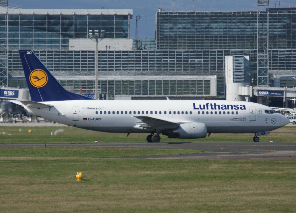 Lufthansa, D-ABXO, Boeing 737-300 (Schwbisch Gmnd), 2010.04.10, FRA, Frankfurt, Germany