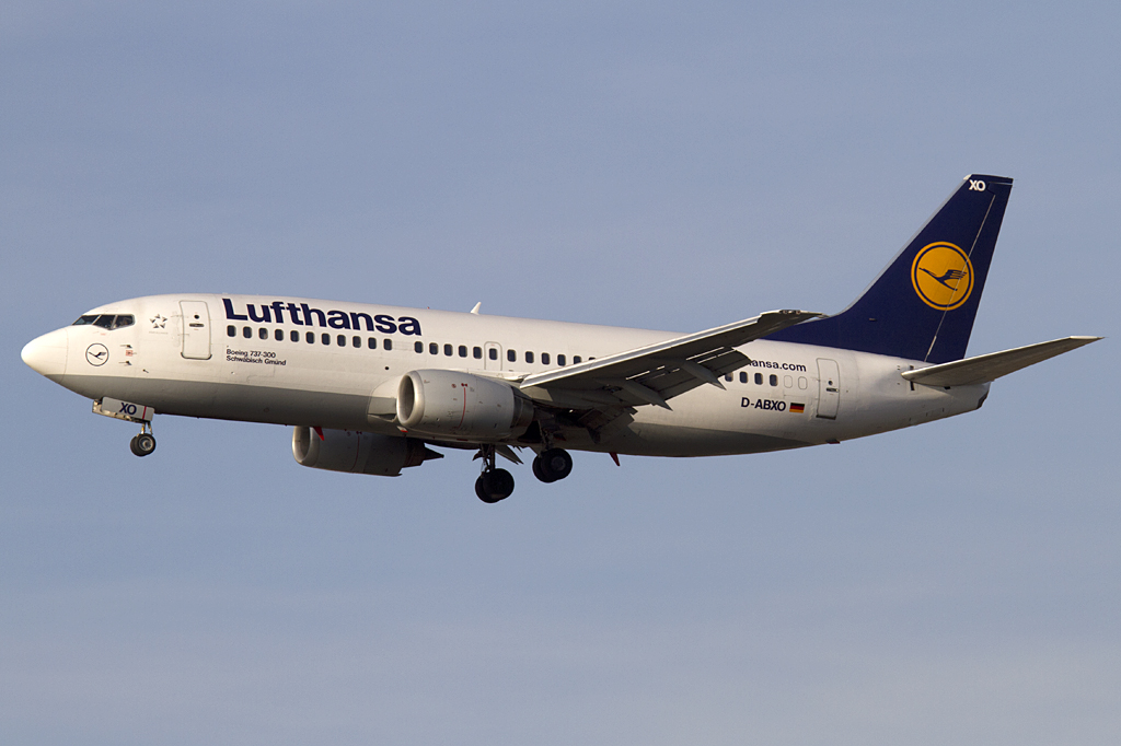 Lufthansa, D-ABXO, Boeing, B737-330, 09.02.2011, FRA, Frankfurt, Germany 





