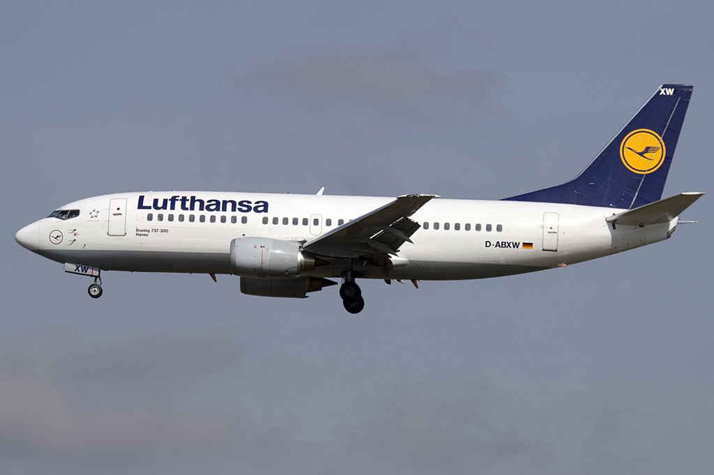 Lufthansa, D-ABXW, Boeing, B737-330, 02.04.2010, FRA, Frankfurt, Germany 




