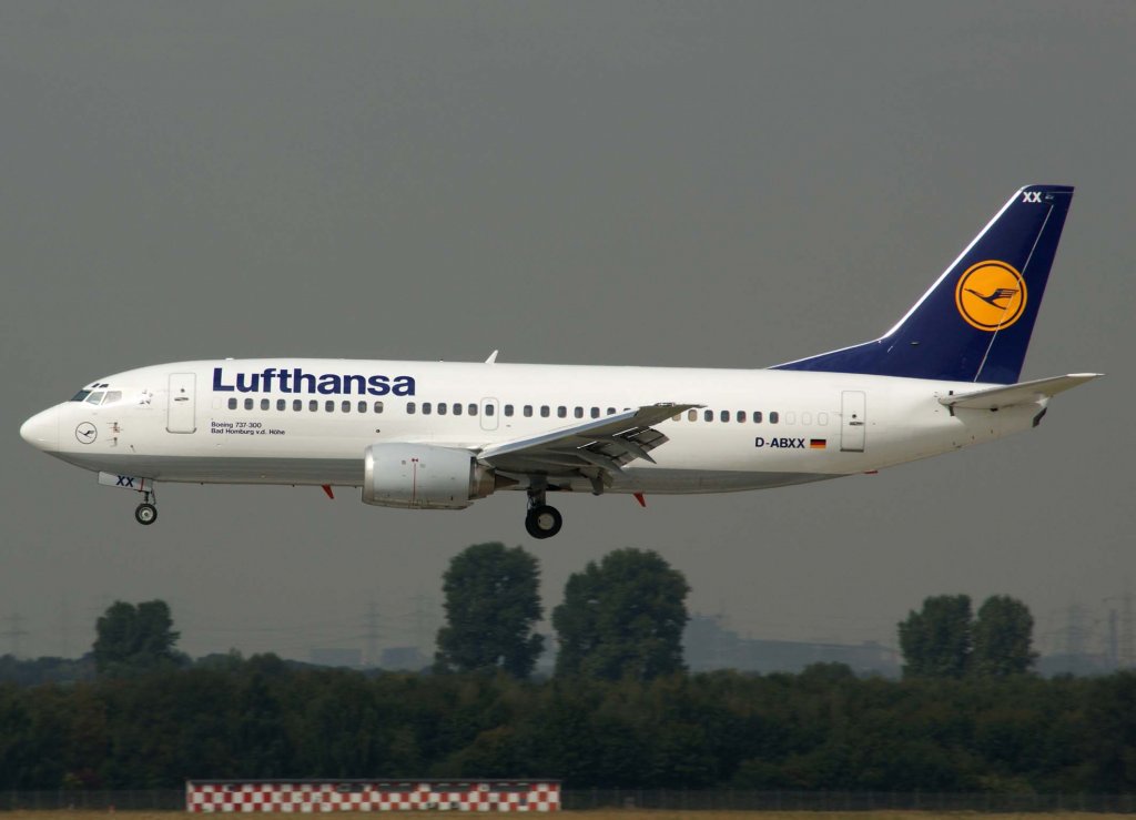 Lufthansa, D-ABXX, Boeing 737-300 (Bad Homburg von der Hhe), 2009.09.09, DUS, Dsseldorf, Germany