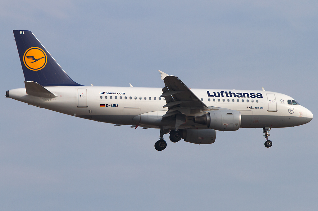 Lufthansa, D-AIBA, Airbus, A319-112, 14.04.2012, FRA, Frankfurt, Germany




