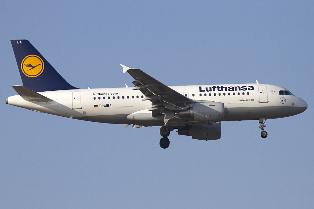 Lufthansa, D-AIBA, Airbus, A319-112, 16.02.2011, FRA, Frankfurt, Germany



