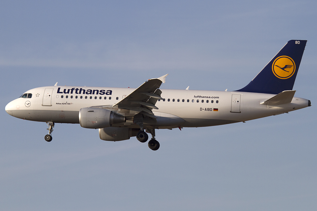 Lufthansa, D-AIBD, Airbus, A319-112, 09.02.2011, FRA, Frankfurt, Germany



