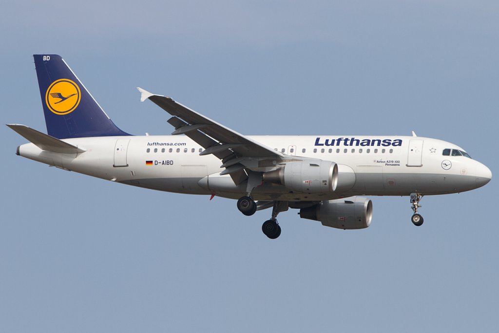Lufthansa, D-AIBD, Airbus, A319-112, 14.04.2012, FRA, Frankfurt, Germany



