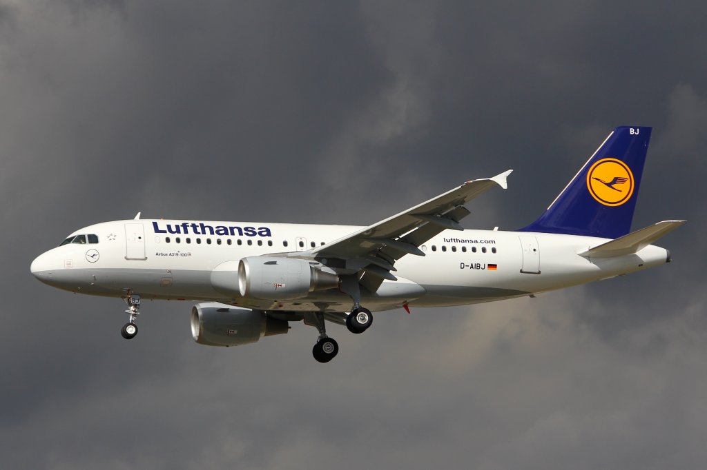 Lufthansa, D-AIBJ, Airbus A319-112, 29.9.2012,  Lorsch , FRA, Frankfurt, Germany. Am 26.9.2012 an Lufthansa abgeliefert und schon im Kasten.