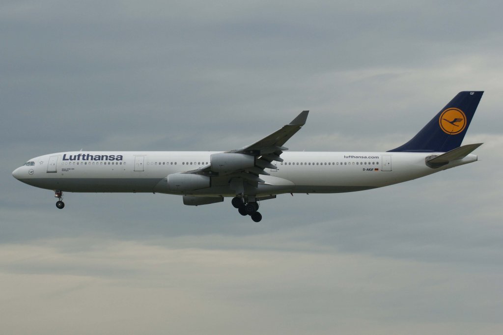 Lufthansa, D-AIGF  Gttingen , Airbus, A 340-300, 01.07.2012, FRA-EDDF, Frankfurt, Germany