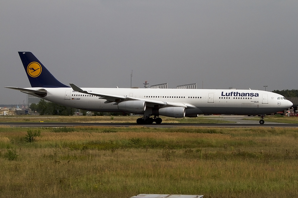 Lufthansa, D-AIGP, Airbus, A340-313, 21.08.2012, FRA, Frankfurt, Germany 




